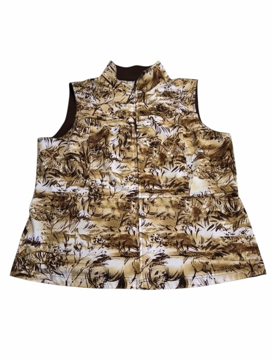 Zenergy by Chico's Jackets & Blazers - Zenergy by Chico’s Safari Animal Print Reversible Vest Women’s 3 (XL) Outdoor